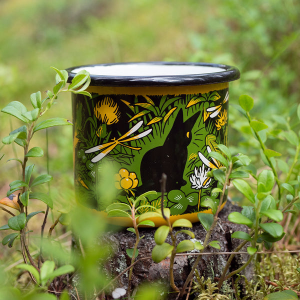 Kitten Trail Enamel Mug