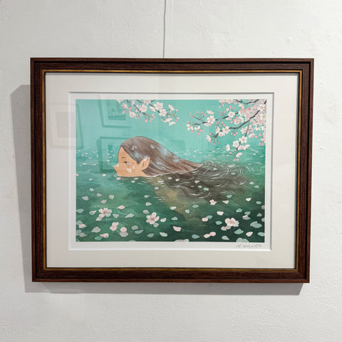 A Swim in the Spring ORIGINAL ARTWORK