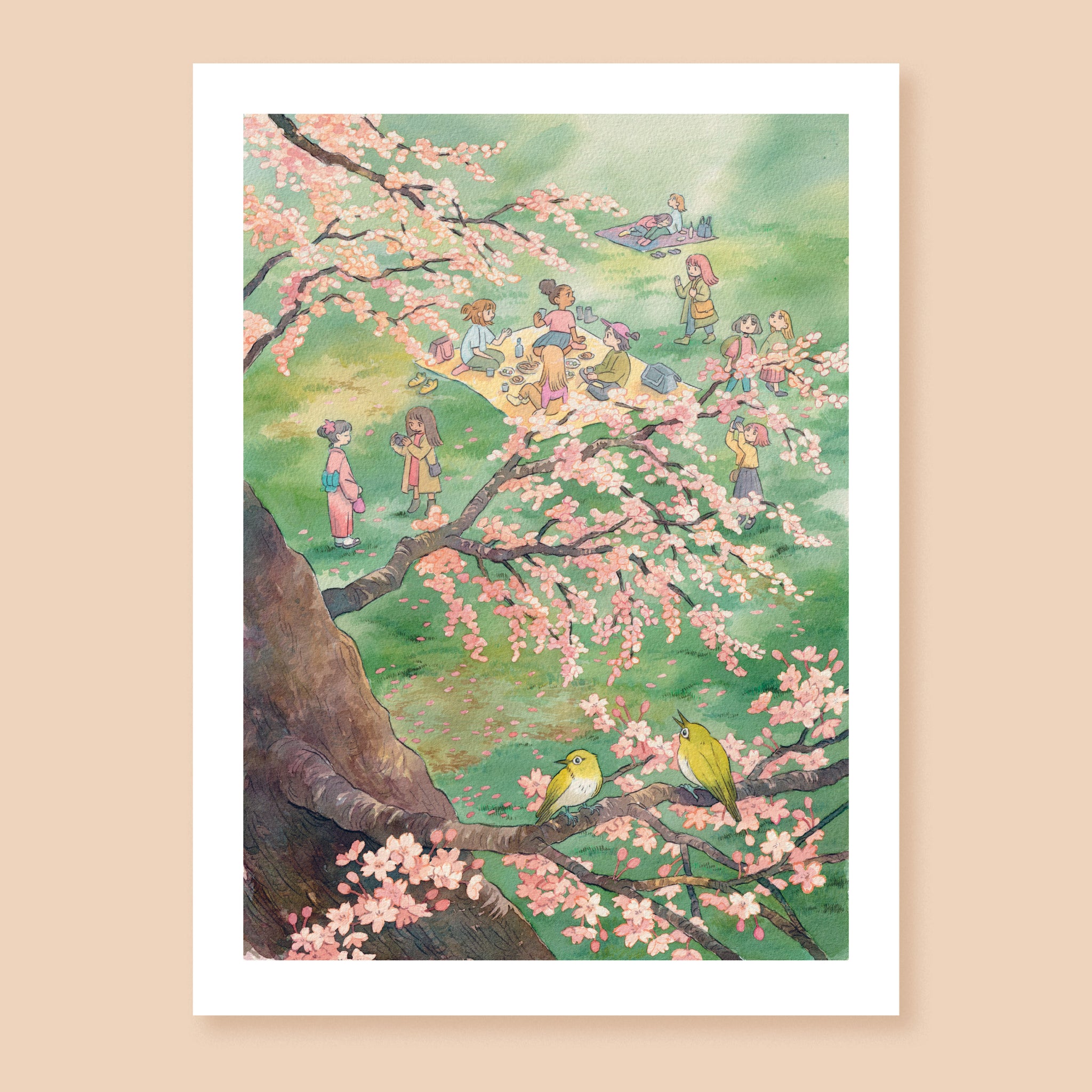 Hanami Art Print