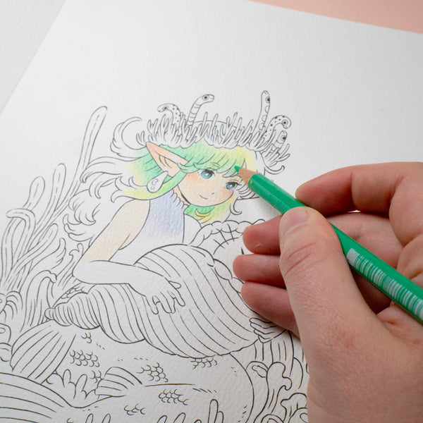 Radiant Watercolor Coloring Book