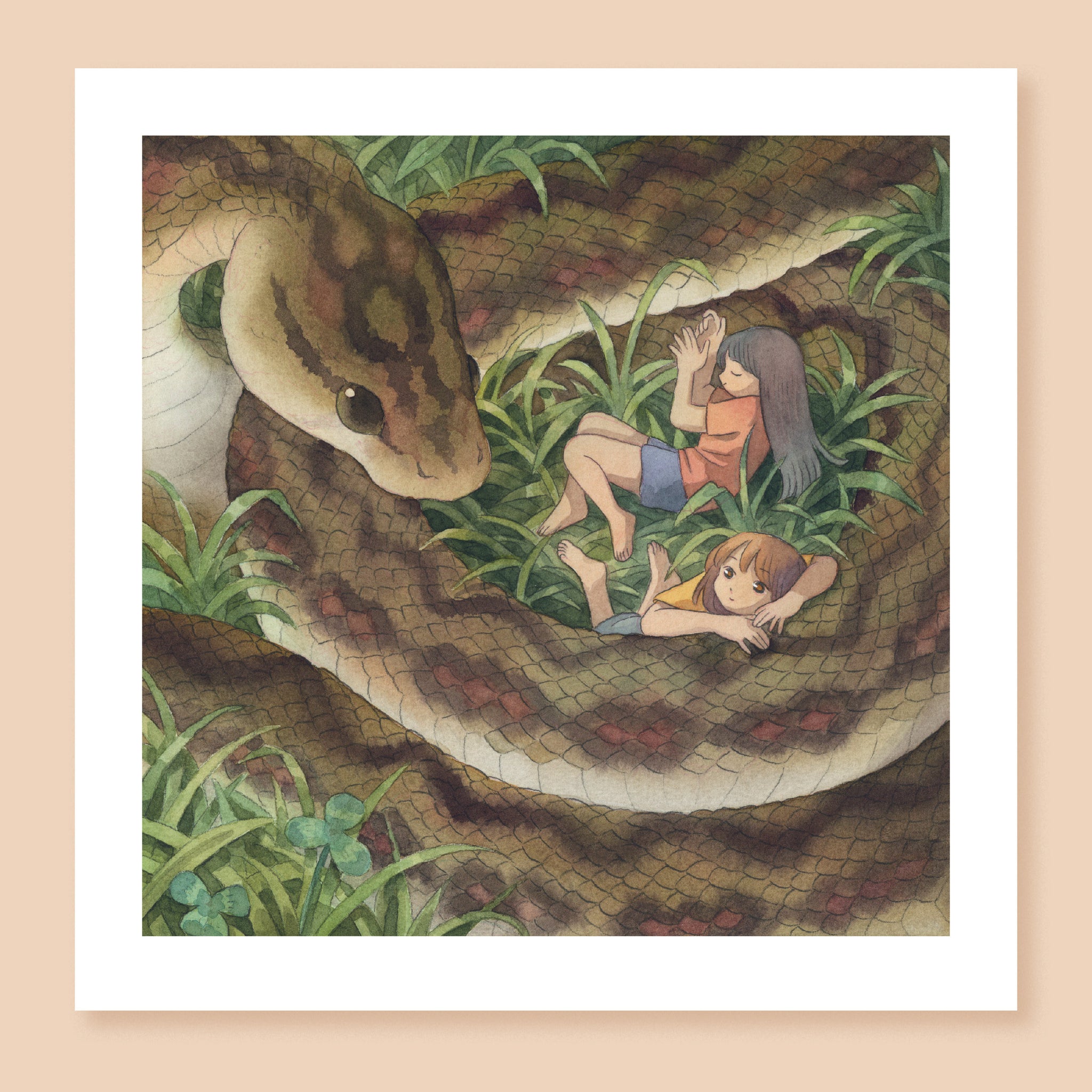 Snake Children Art Print